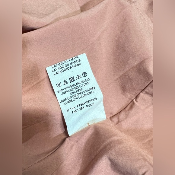 FRNCH Ecru lace flutter sleeve wrap dress size M. - Picture 11 of 14